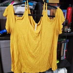 Yellow/burnt orange tank top